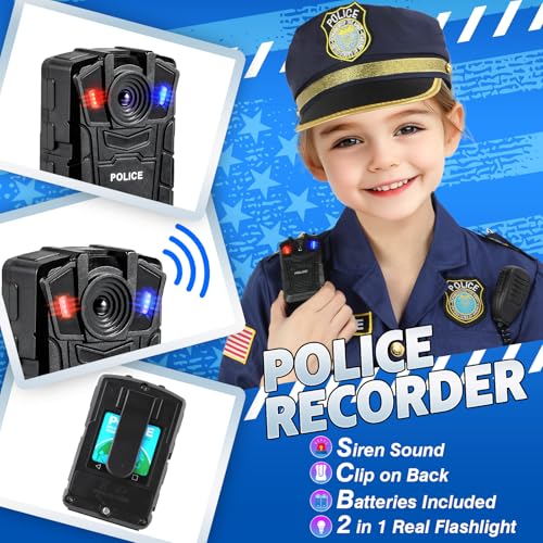 Disfraz de policía para niñas talla XS 3 años miniatura 2