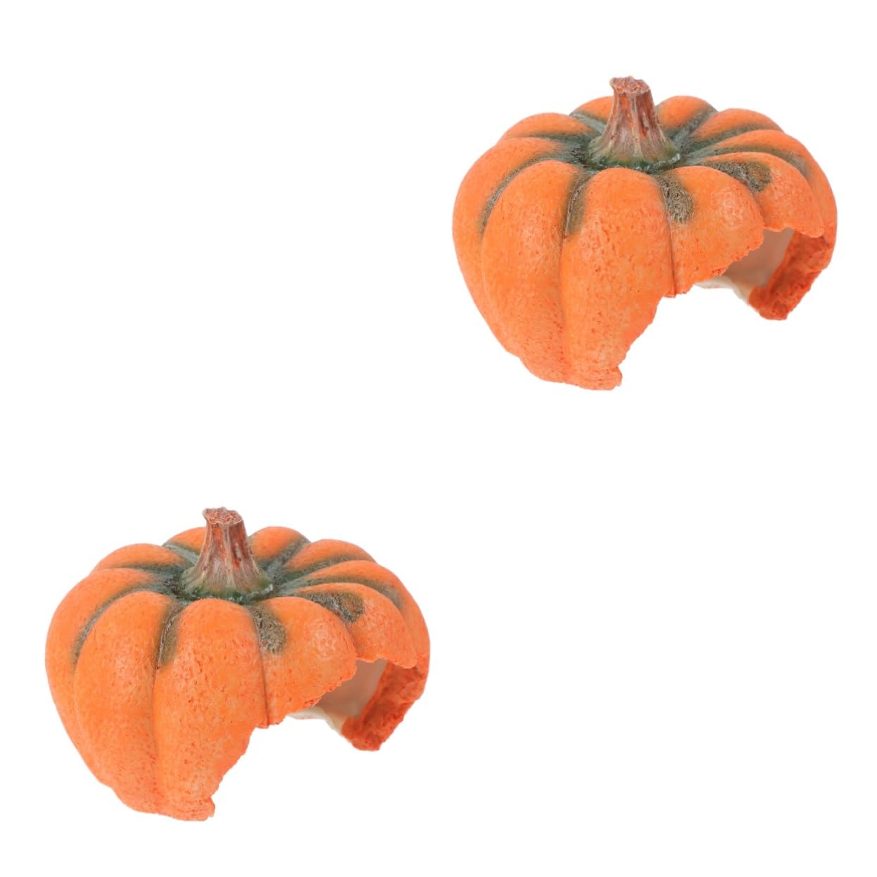 Toddmomy 2pezzi Decorazione Acquario Resina Forma Di Zucca Rifugio Per Pesci e Gamberetti Habitat Per Acquari Accessorio Per Decorazioni Di Halloween Colori Casuali
