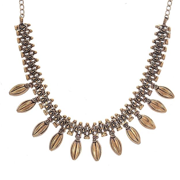 Image of Handicraft Kottage 1gm 22Ct Gold Plated chain with Pandent |latest & Stylish High Gold Plated Celebrity Inspired Gold Chain /Necklace /Jewellery Set /Fashion jewellery for Mens,Womens Girls