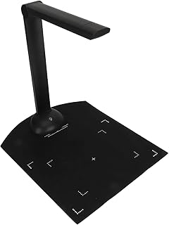 USB Document Camera Scanner, 10MP Overhead Book Document Scanner Real Time Display for Windows, A3 A4 Multi Language OCR Foldable Doc Scanner for Classroom Office Bank