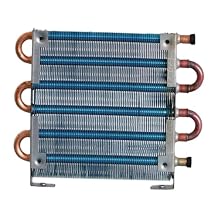 Milageto Small Condenser Radiator Evaporator Compact Copper Tube,Aluminum Fin for Refrigerator Freezer Heat Exchanger for Industrial
