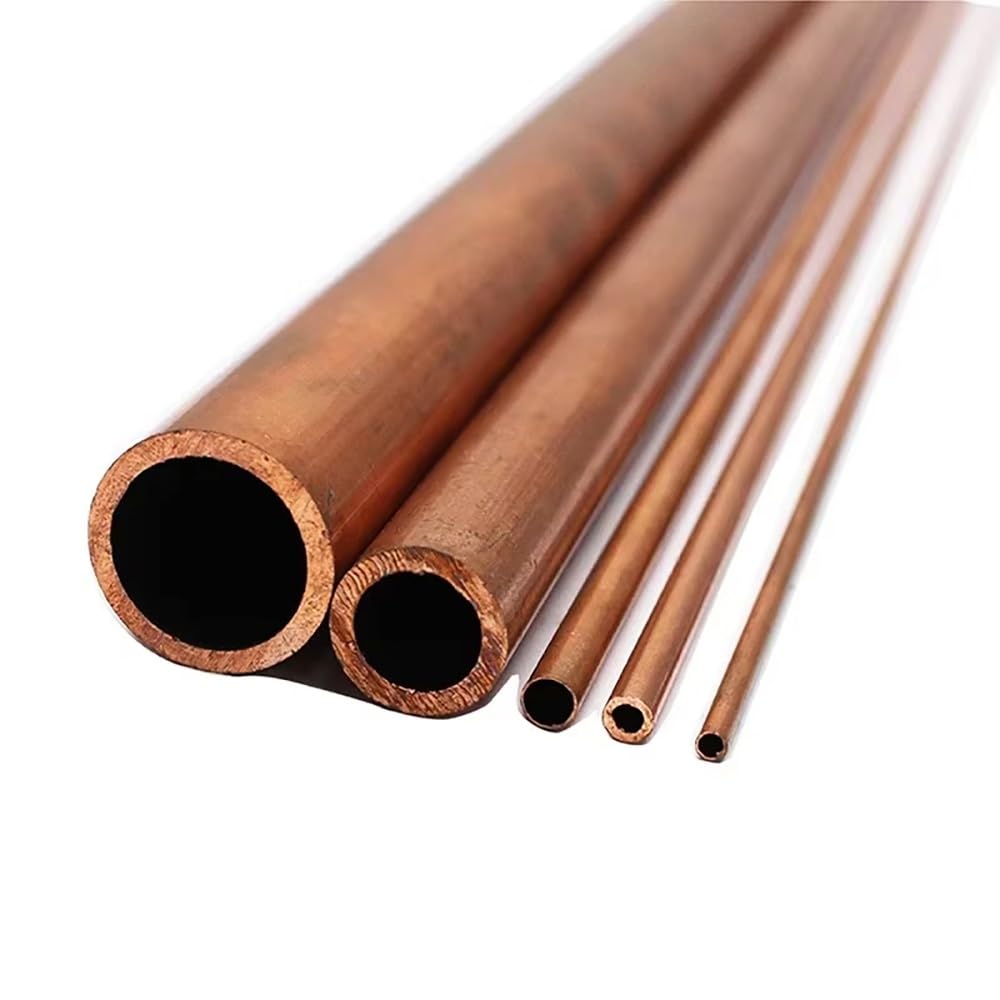T2 starres gerades Rohr aus reinem Kupfer, 99,9% hohe Präzision for EDM und Kühlung, 1 Stück(100x27x1.5mm)