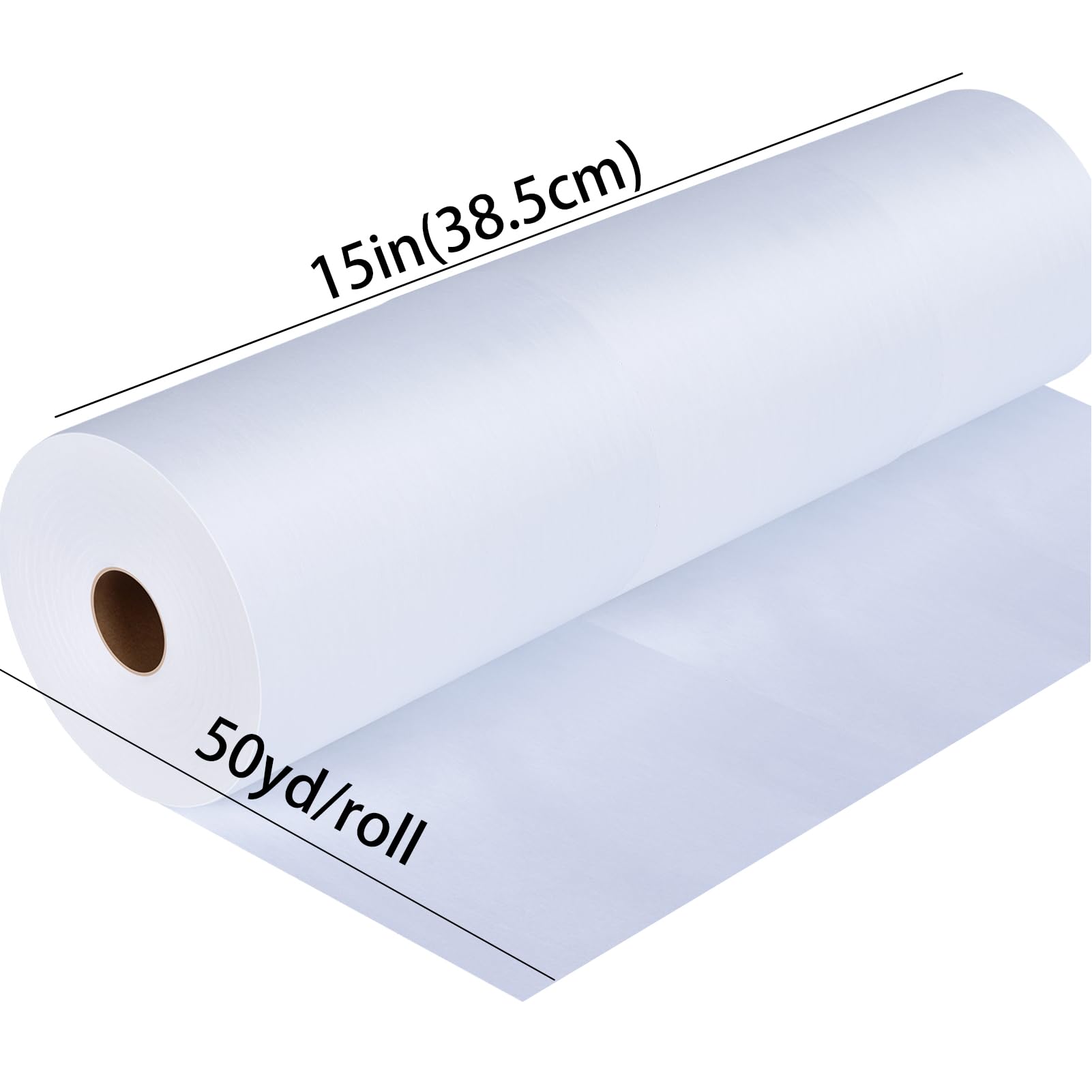 YIFHXY Cut Away Fabric Stabilizer for Embroidery 15in x 50yd/Roll, Cut Away Embroidery Stabilizer Backing - Medium Weight 2.5 oz Cutaway Embroidery Stabilizers - for Machine Embroidery and Hand Sewing