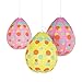 Fun Express Easter Egg Shaped Hanging Lantern Decorations - Set of 4 - Easter Party Decor