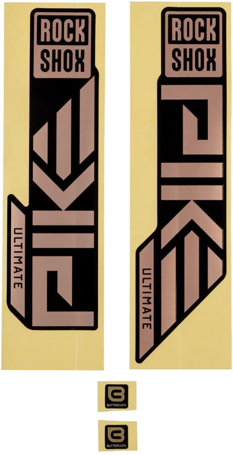 RockShoxDecal Kit for Pike Ultimate 2023, Matte Copper for High Gloss Black