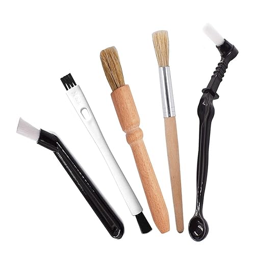 DXary 5 Pieces Coffee Brush Set Professional Espresso Brush Kit