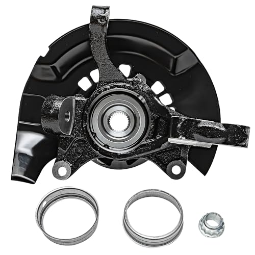 Image of Detroit Axle - Front Pair Steering Knuckles for 2004 2005 2006 Toyota Camry [USA Built], Steering Knuckles & Wheel Bearing Hubs Replacement