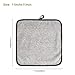 SUNLAND Microfiber Face Towels Reusable Makeup Remover Cloth Facial Washcloths for Bath 11Inchx11Inch 6 Pack Grey
