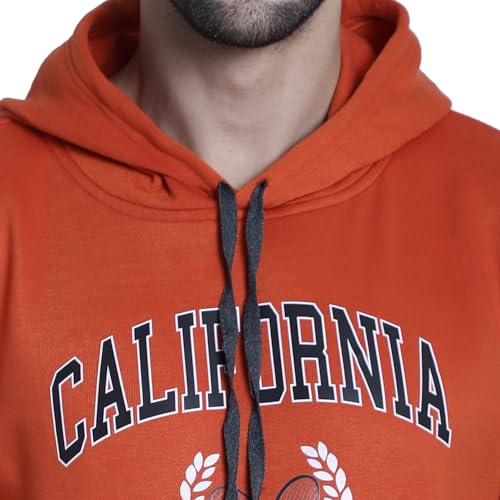 Image of Mack Jonney Printed Hooded Cotton Fleece Hoodie for Men-MACK32358