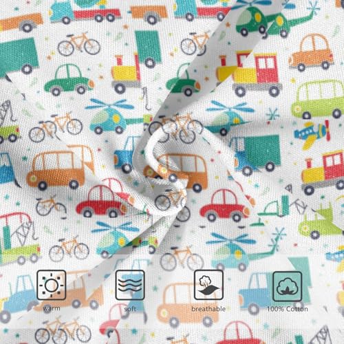 Boys' Exclusive Briefs Toddler Underwear 95% Combed Cotton Boxerbriefs 2T Assorted Vehicle Pattern Cars 253