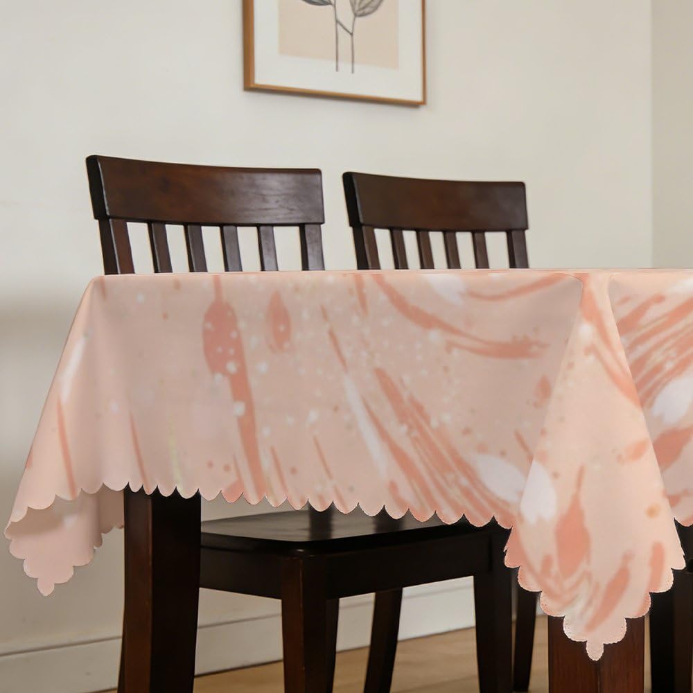 Petals Print Table Cloth 60 × 120 Inch, Wipeable Coquette Dining Room Table Cloth, Girl Party Decorations Boho for Dining Room Farm Party Restaurant Cover