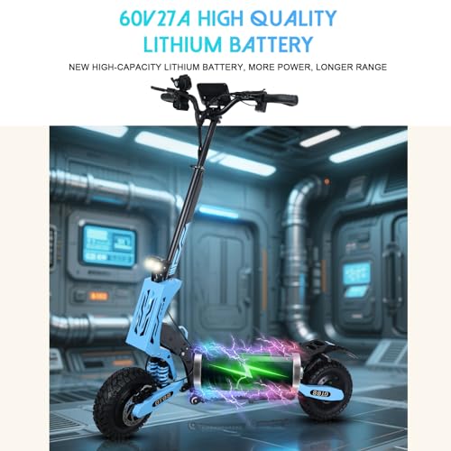 Electric Scooter Adults,5600W Dual Motor Commuter Scooter Up