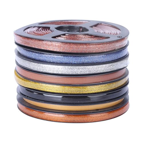 Nawwgy Waterproof Ceramic Tile Gaps Tape for Kitchen & Bathroom Self Adhesive Decorative Strips 6M Long for Kitchen Bathroom Self-Adhesive Gap line Trim Strip