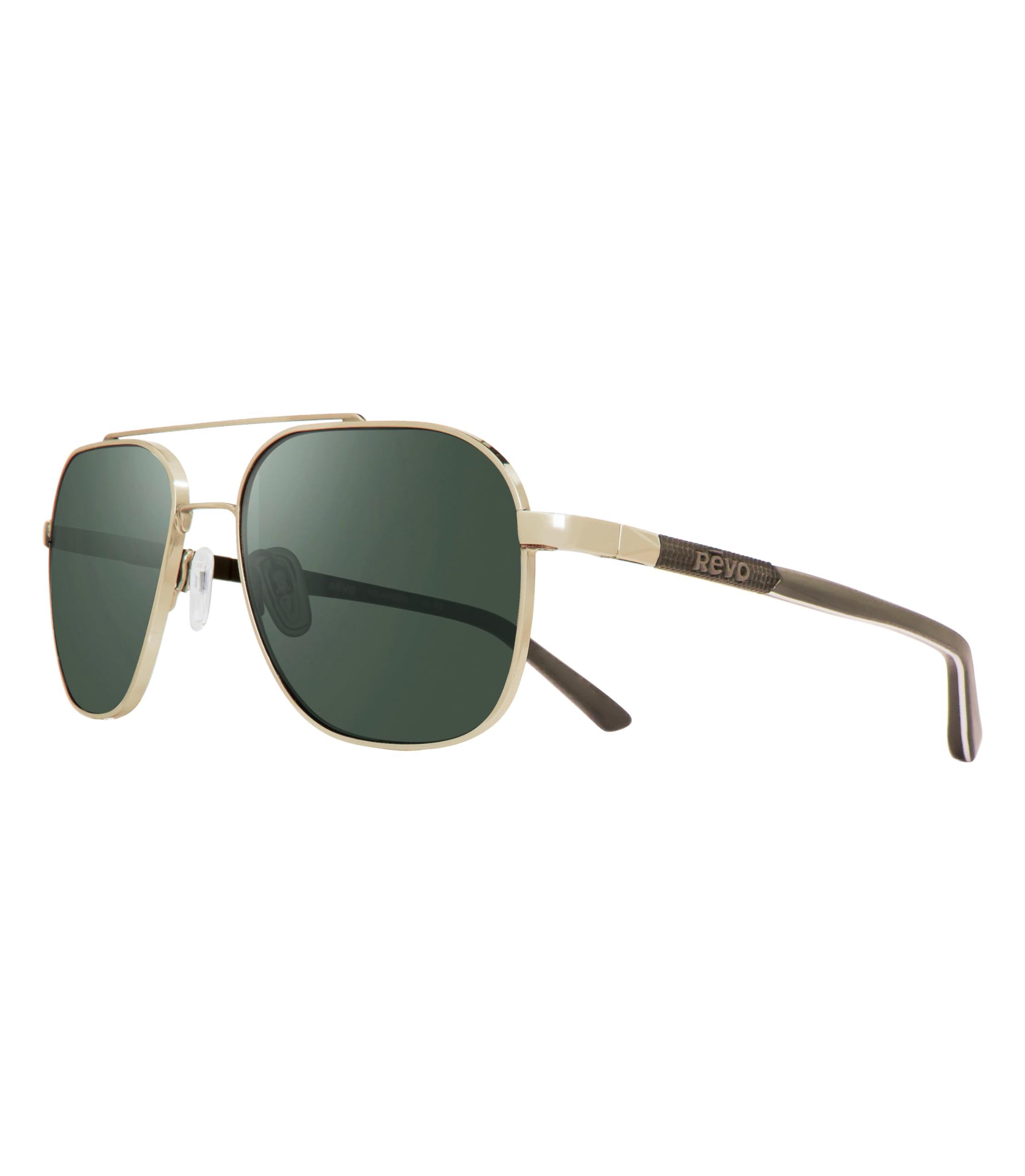 Revo Sunglasses Arthur: Polarized Crystal Glass Lens with Metal Aviator Frame