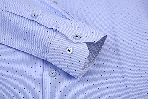 Alex Vando Mens Printed Dress Shirts Long Sleeve Regular Fit Button Down Shirt