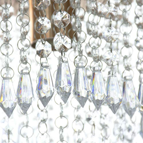 Lustre Pendente De Cristal Acrílico Marrycrilic Cobre