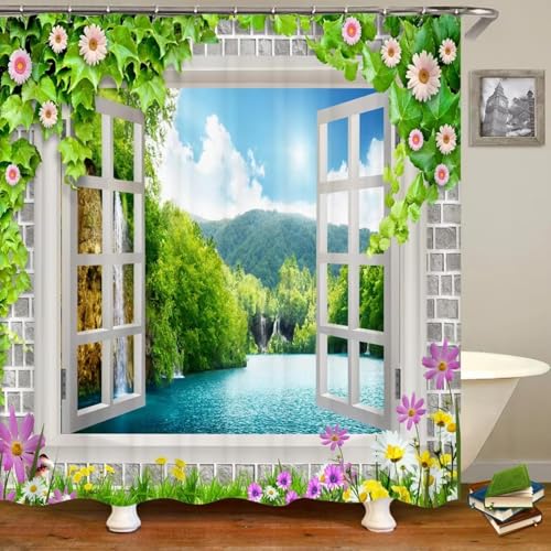 Rideau de douche anti-éclaboussures pour petite douche - 2