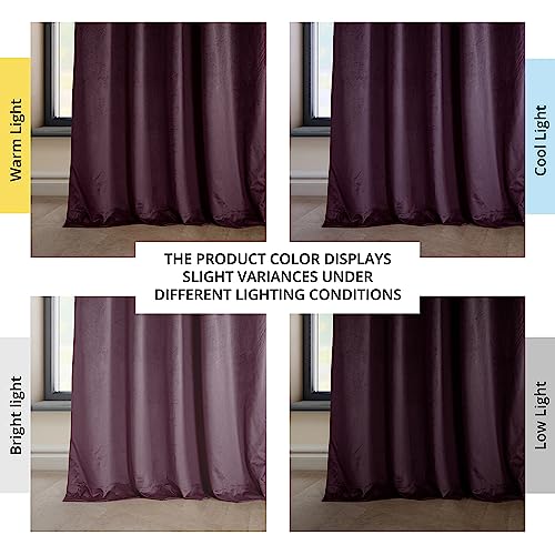 HPD Half Price Drapes Heritage Plush Velvet Curtains 84 Inches Long Room Darkening Curtains for Bedroom & Living Room 50W x 84L - Image 3
