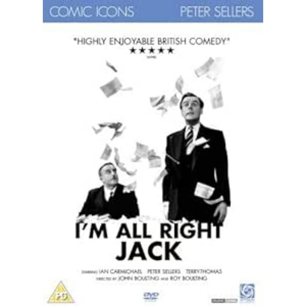 I'M ALL RIGHT JACK (DVD) PETER SELLERS IAN CARMICHAEL 1959 REGION 2