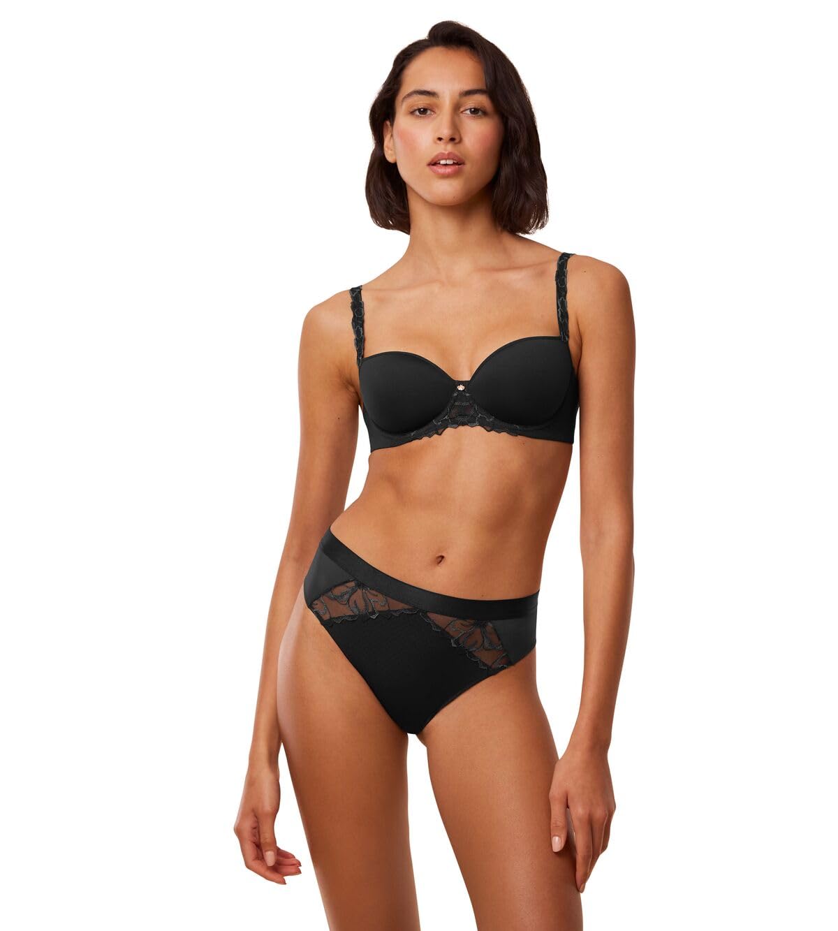 Triumph Women's Wild Azalea Florale Tai Underwear, Black,