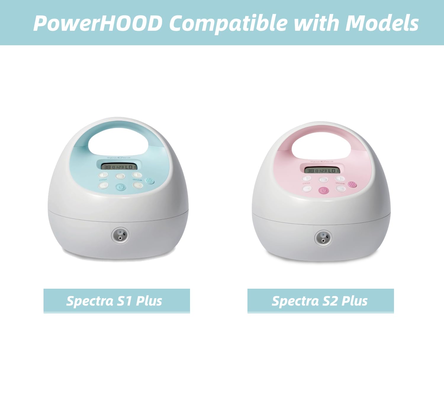 PowerHOOD 12V AC Adapter Compatible with Spectra - S2 Plus Electric Breast Milk Pump Power Supply S1 Plus, S2+, Spectra 9 Plus, SPS100, SPS200 Double Electric Hospital Grade Breast Pump Charger Cable