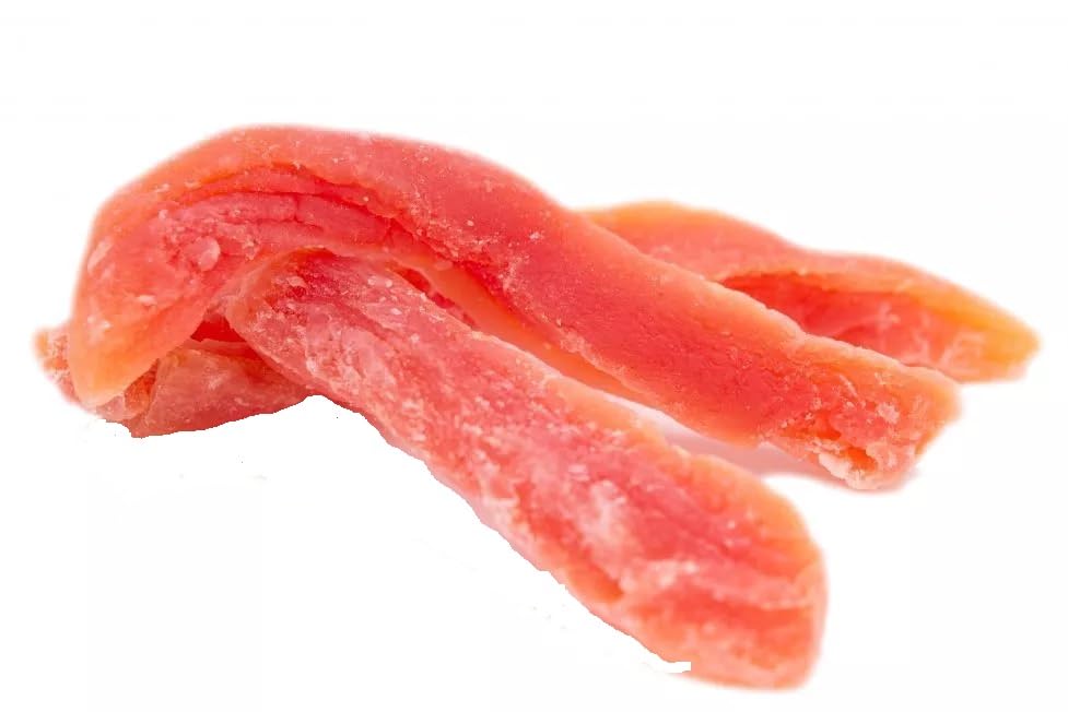 Dried Papaya Spears No Sulfur and low sugar Natural taste (3 LB)