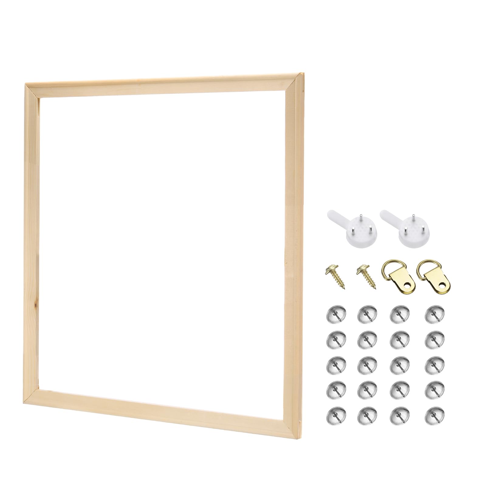 PATIKIL 16x16 inch Canvas Stretcher Bars, DIY Removable Wooden Canvas Frames Kit for Oil Paintings Poster Picture Photo, Arts Accessory, Paint by Numbers