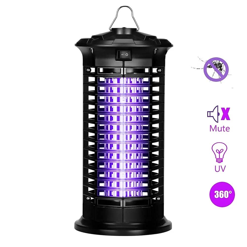Lámpara para Matar Insectos al Aire Libre, Zapper eléctrico para Matar Mosquitos, trampas para Moscas con luz Ultravioleta física, Mata Insectos electrónico a Prueba de Agua, para Interiores y exter