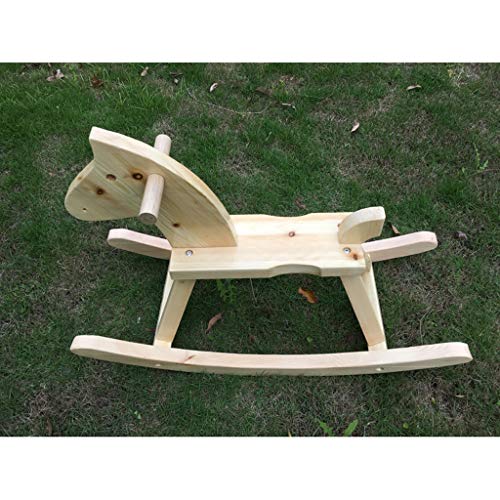 Schaukelpferd QIQIDEDIAN Festes Holz Pferdeschaukelstuhl Spielzeug Einkaufszentrum Schießen Requisiten – Bild 5