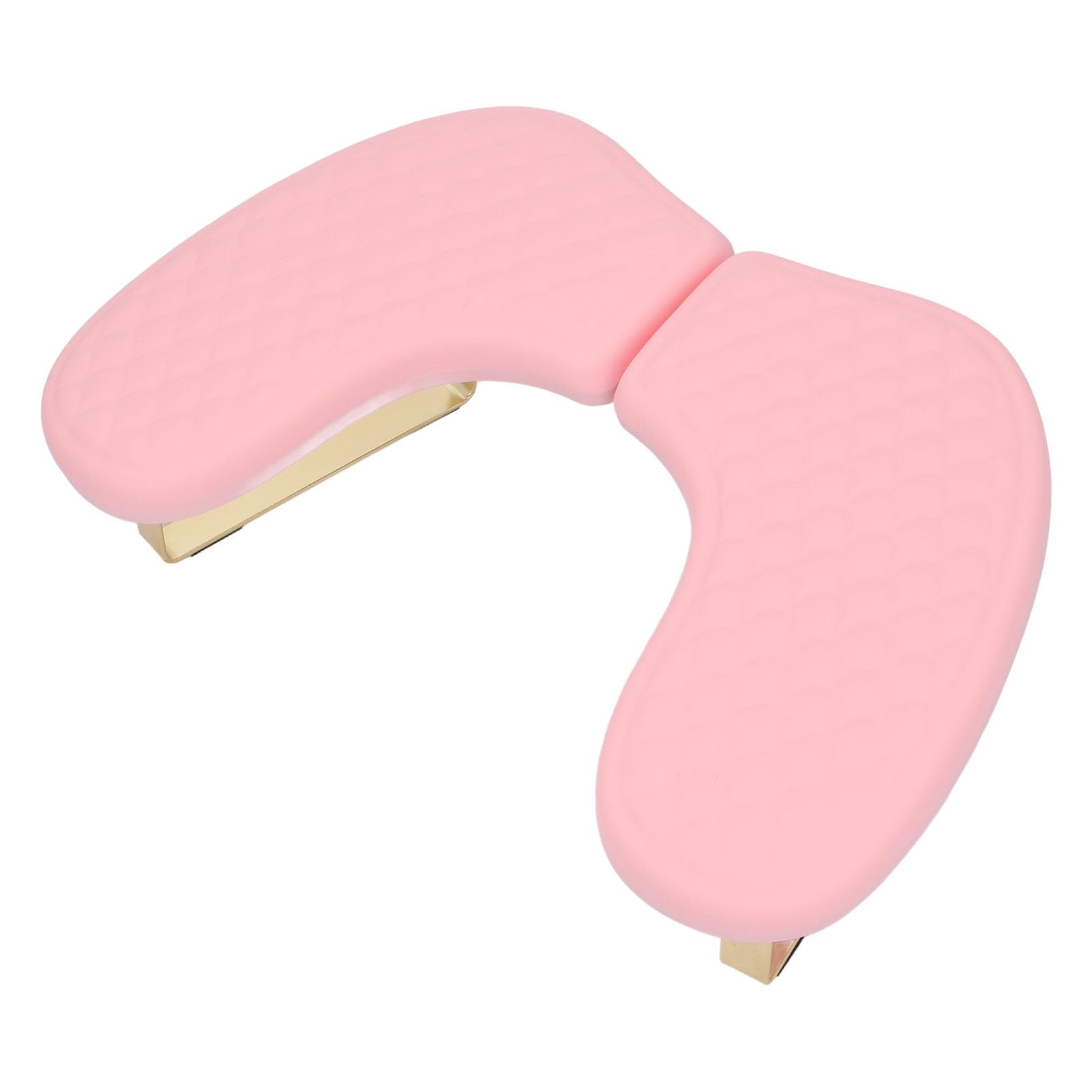 Jectse Podłokietnik do Paznokci, Zdejmowany Kształt Litery U Miękki Składany PU Manicure Podłokietnik do Salonu Domowego, Manicure Nail Tech (PINK)