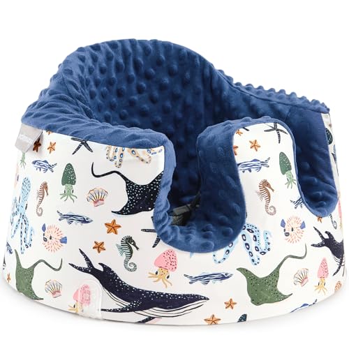 Image of Seat Cover Compatible with Bumbo and Nuby Seat, Booster Seats Accessories, Soft Breathable Cover for Baby Girl Boy, Cover Only