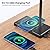 KEXIN LED Desk Touch Lamp with Wireless Charging & USB Charging Table Lamp 5 Color Modes 6 Brightness Levels Eye-Caring Gooseneck Desk Lamp for Home Office with Memory Function 1h Timer Bedside Lamp