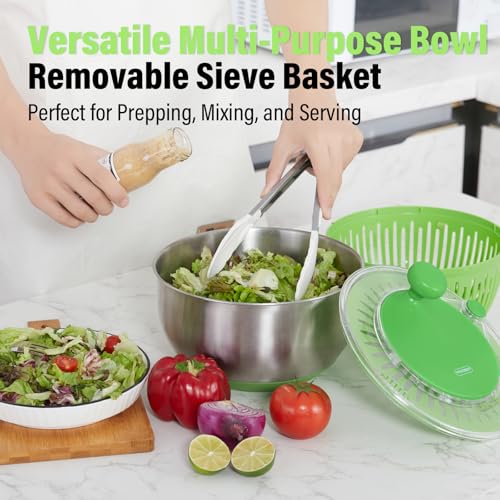 Rollkitchen Salad Spinner Stainless Steel Rollkitchen 4.8Qt thumb #2