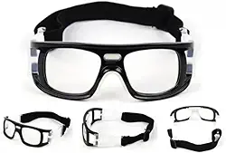 Óculos Esportivo Profissional Para Proteção Dos Olhos Contra Sujeita Poeira Viseira Anti Impacto Com Elástico Volei Basquete Tênis Handebol Futebol