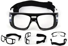 Óculos Esportivo Profissional Para Proteção Dos Olhos Contra Sujeita Poeira Viseira Anti Impacto Com Elástico Volei Basquete Tênis Handebol Futebol