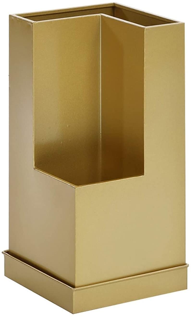 Seau de parapluie d'angle LUNEZY métallique : porte-parapluie fer compact