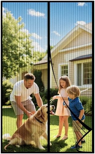 DIKER Fly Screens Doors Nets Patio Curtain Insect Mesh for Keepin...