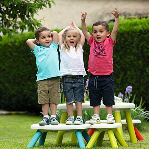 519A2FHLlfL Smoby - 880301 - Kid Banc Intérieur / Extérieur - Double Assise