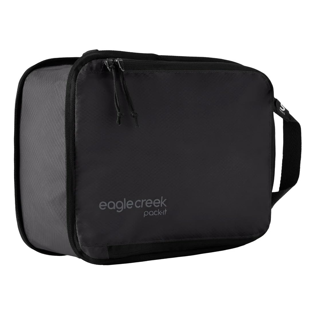 Eagle Creek Pack-It Specter Compression Packing Cubes - Durable, Ultra-Lightweight and Water-Resistant Ripstop Fabric Suitcase Organizer Bags for Clothing and Gear, Black - Isolate (New), S