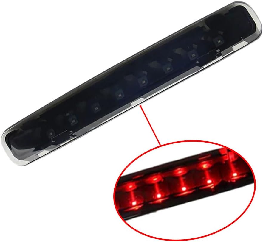 Rear Windshield Mount 3rd Brake Light LED Brake Lamp, Rear Center High Mount Third Stop Tail Light 6R3Z13A613A, 2005-2009 Compatible with Ford Compatible with Mustang, Smoke Lens