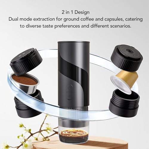 Cafetera Portátil Recargable con Doble Modo 2 tazas miniatura 4
