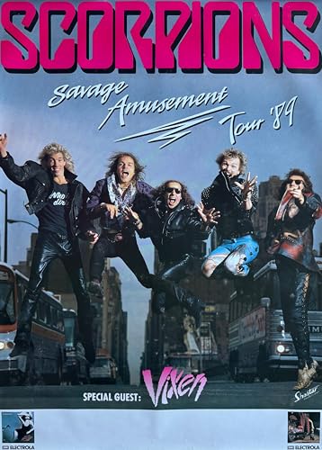 Générique Scorpions - Savage Amusement Tour 1989-60X83Cm Affiche/Poster