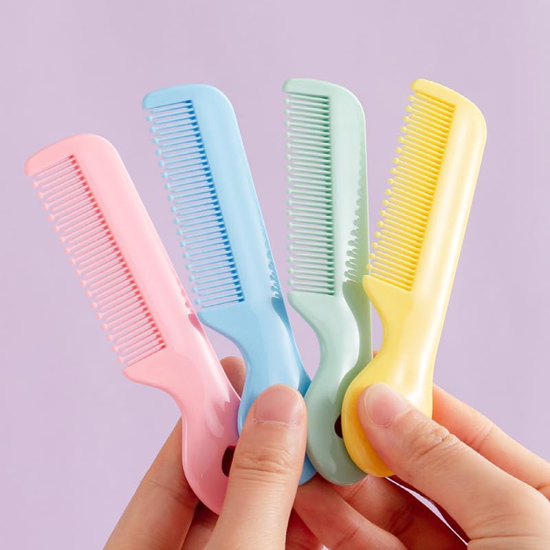 1 Pack of 4 Round Colorful Tip Bristles Baby Cute Comb Baby Grooming for Sensitive Scalp Skin, for Nursery Newborn Infant Girl Boy Kids Comb Baby?Baby Grooming and Health Kits
