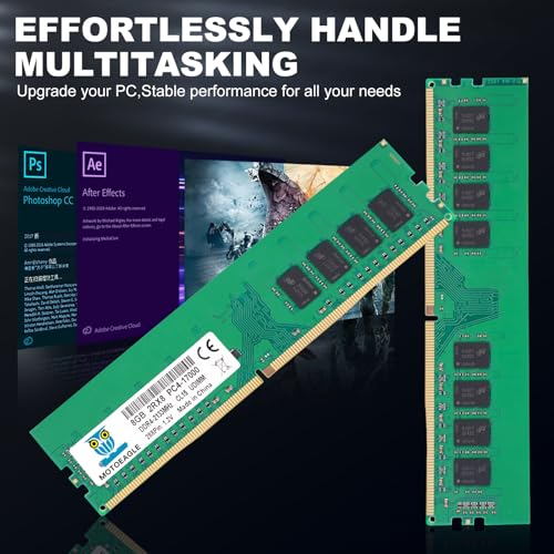 Image of 16GB DDR4 RAM 2x8GB 2133 MHz UDIMM 2RX8 PC4-17000 DDR4-2133P CL15 DIMM Non-ECC Desktop Memory KIT