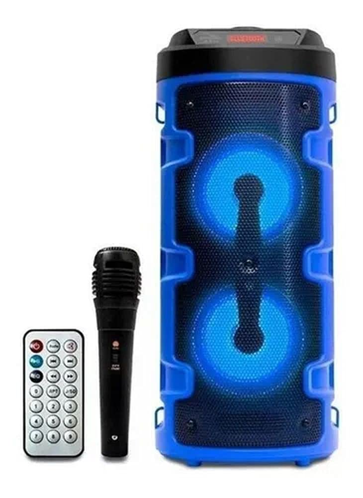 Caixa De Som Amplificada Led Microfone Bluetooth Grasep Ds14