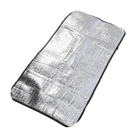 Acouto Cubierta de Aire Acondicionado, Película de Aluminio Compuesta Retardante de Llama, Parasol a Prueba de Polvo y Lluvia para Unidad Exterior de CA