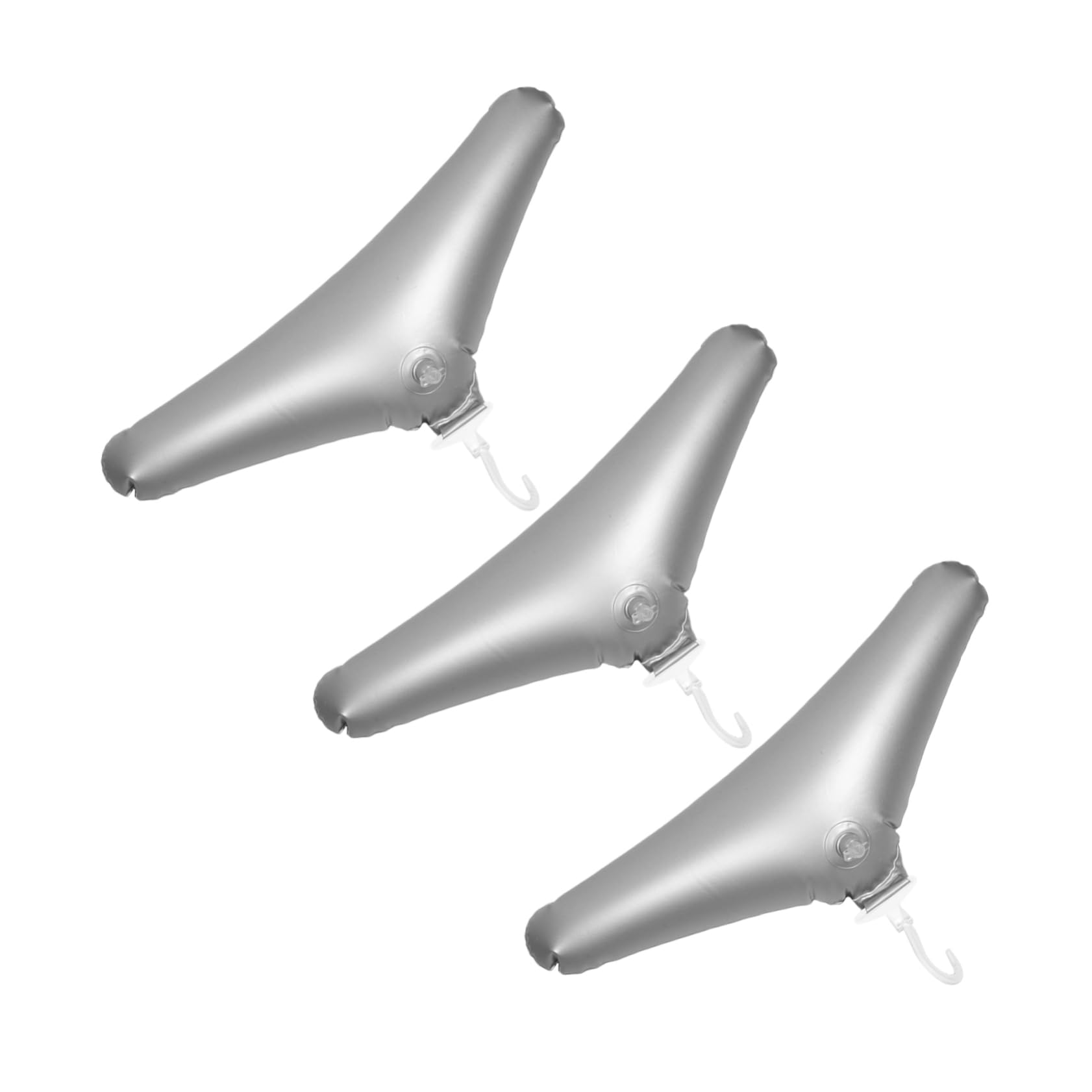 Wakauto Travel-Friendly Inflatable Hangers 3 Pack Compact Hangers Padded Shoulder Prevent Wrinkles Multifunctional for Home Car