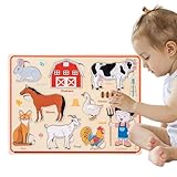 Divertissement éducatif: boostez les compétences cognitives en exerçant une coordination œil-main avec un puzzle en bois magnétique, en faisant la promotion d'une expérience d'enfance heureuse et enrichissante