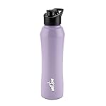 MILTON Comet 1000 Stainless Steel Water Bottle 1000 ml, Single Walled, ISI Certified I Leak Proof Lid, Rust Proof I For School, Office, Gym I Purple