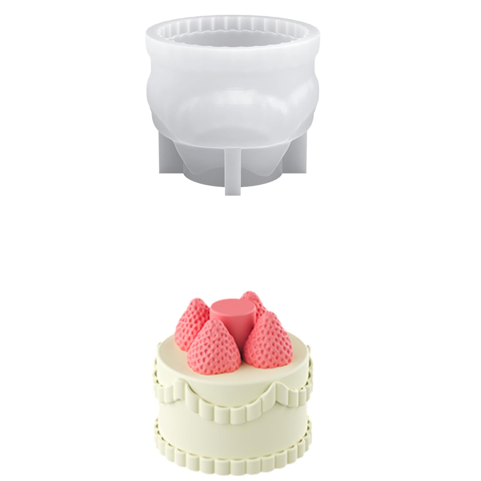 Tsophreniq Bear Figurine Silicone Molds Easy Demolding for Making Soap Chocolate Baking and Resin Casting Decorative Mold